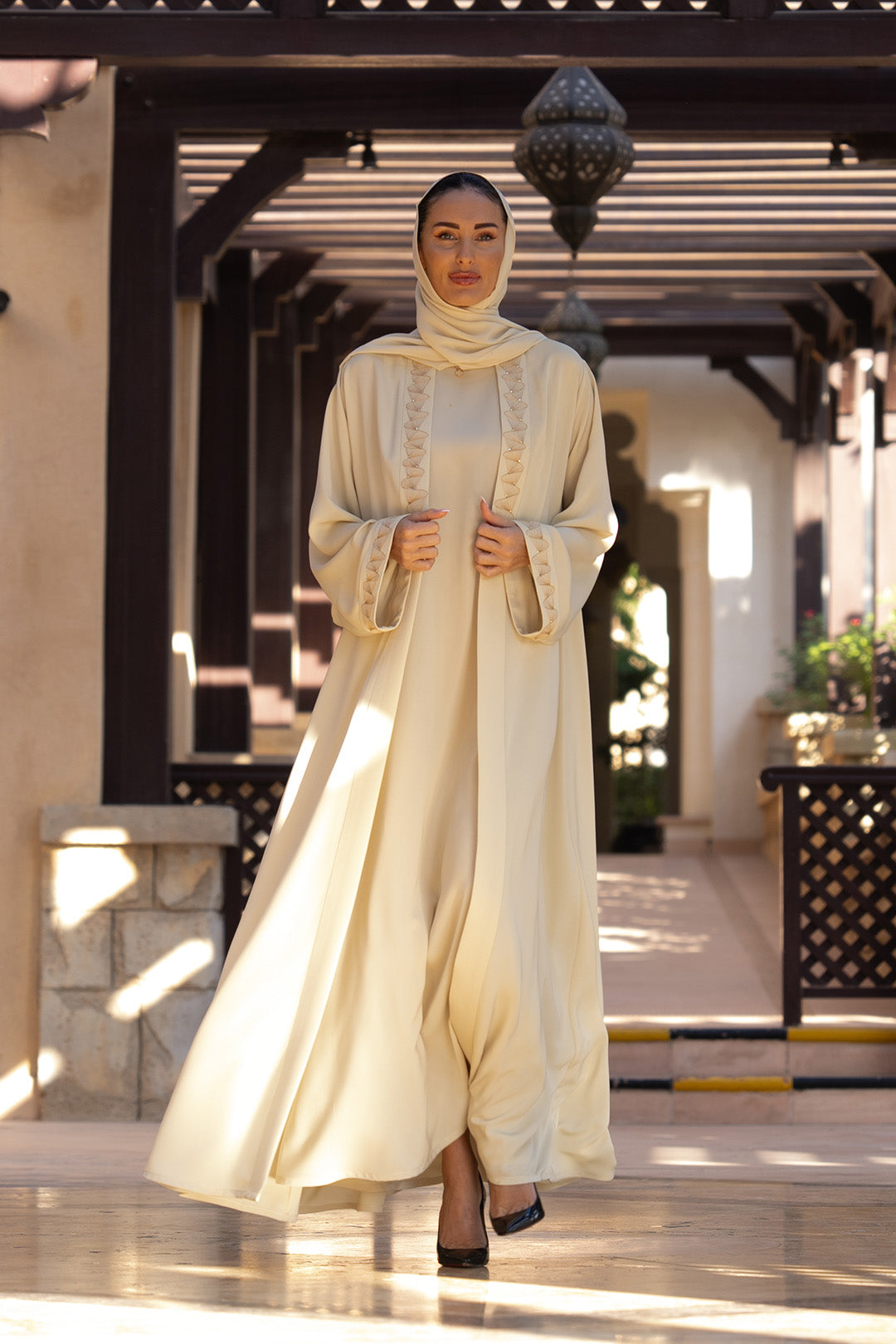 thowby Embroidery Abaya