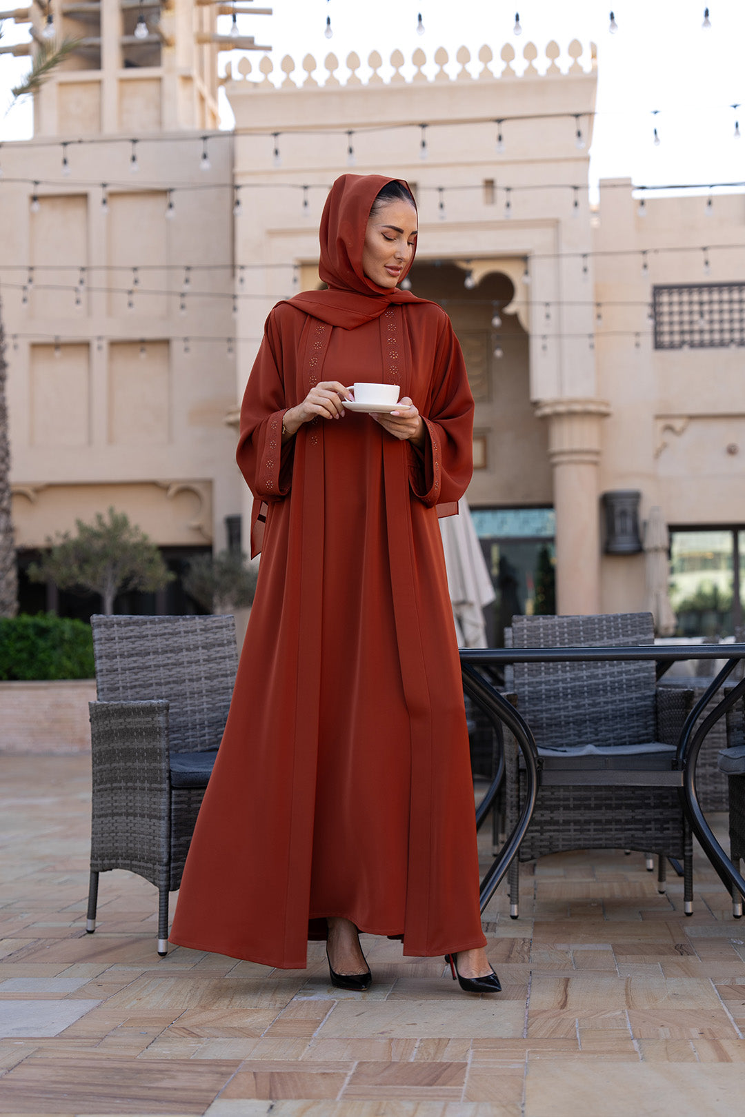 thowby Silk Abaya