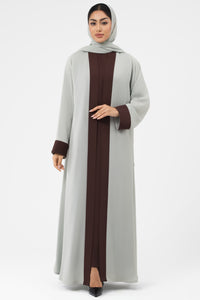 Diamond-Brown Abaya Set