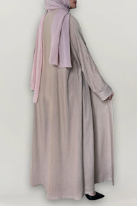 Classy Beige Linen Abaya