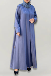 Flowy Lavender Linen Abaya