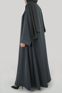 Elegant Charcoal Grey Colored Abaya