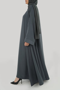 Elegant Charcoal Grey Colored Abaya
