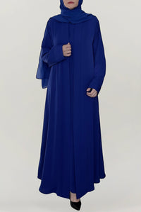 Beautiful Royal Blue Colored Abaya Set