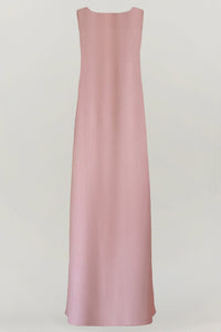 tWrinkled Bisht Pink Colored under abaya dress
