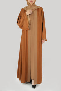 Thowby Chic Brown Velvet Winter Abaya