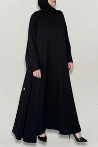 Flowy Plain Black Abaya