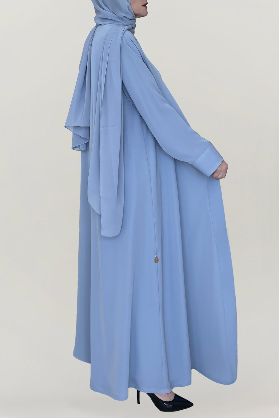 Chic Baby Blue Colored Abaya