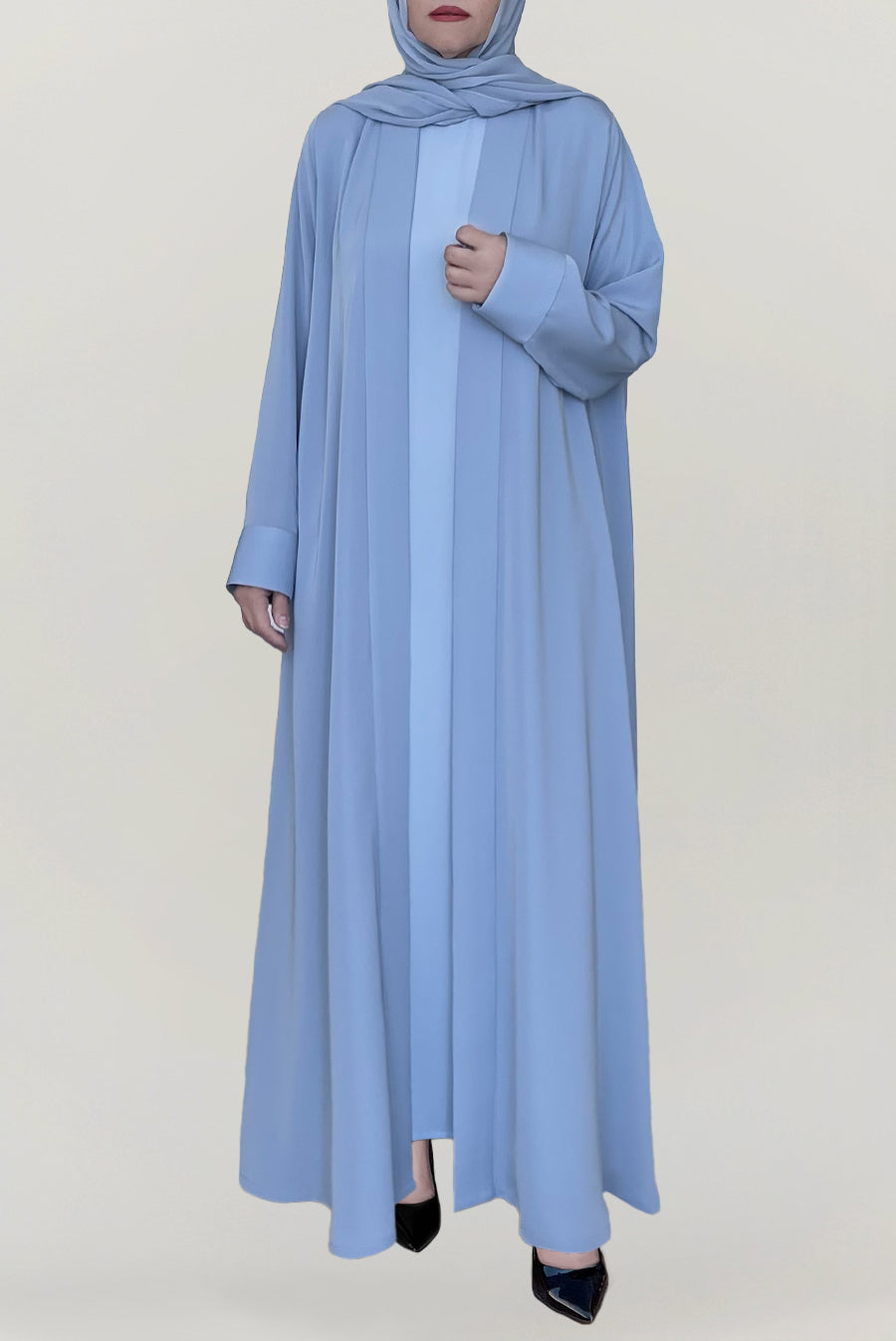 Chic Baby Blue Colored Abaya
