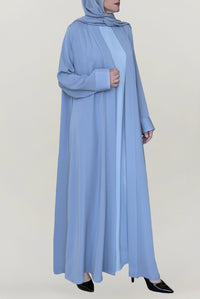 Chic Baby Blue Colored Abaya