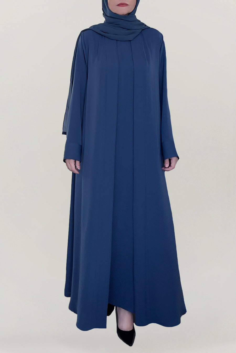Classic Plain Blue Colored Abaya