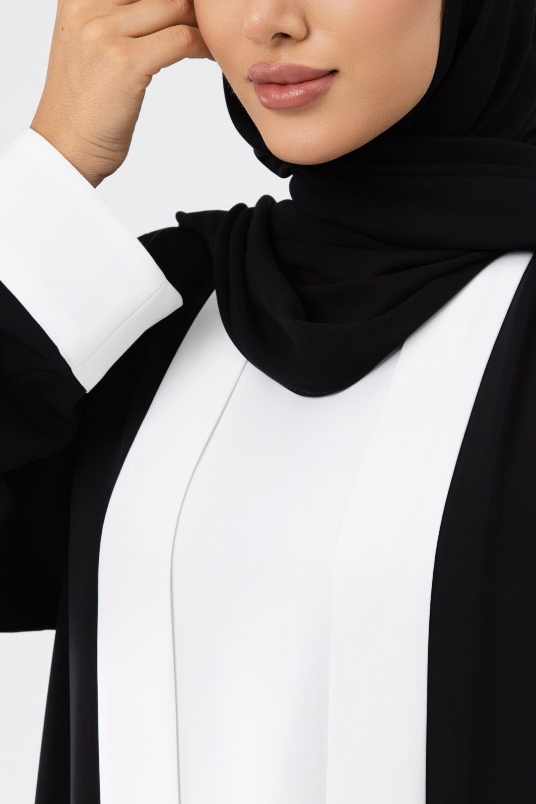 Two-toned Black Colored Abaya