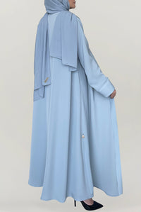 Flowy Sky Blue Colored Abaya
