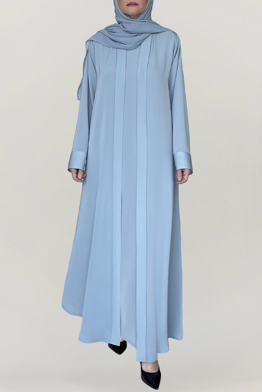 Flowy Sky Blue Colored Abaya
