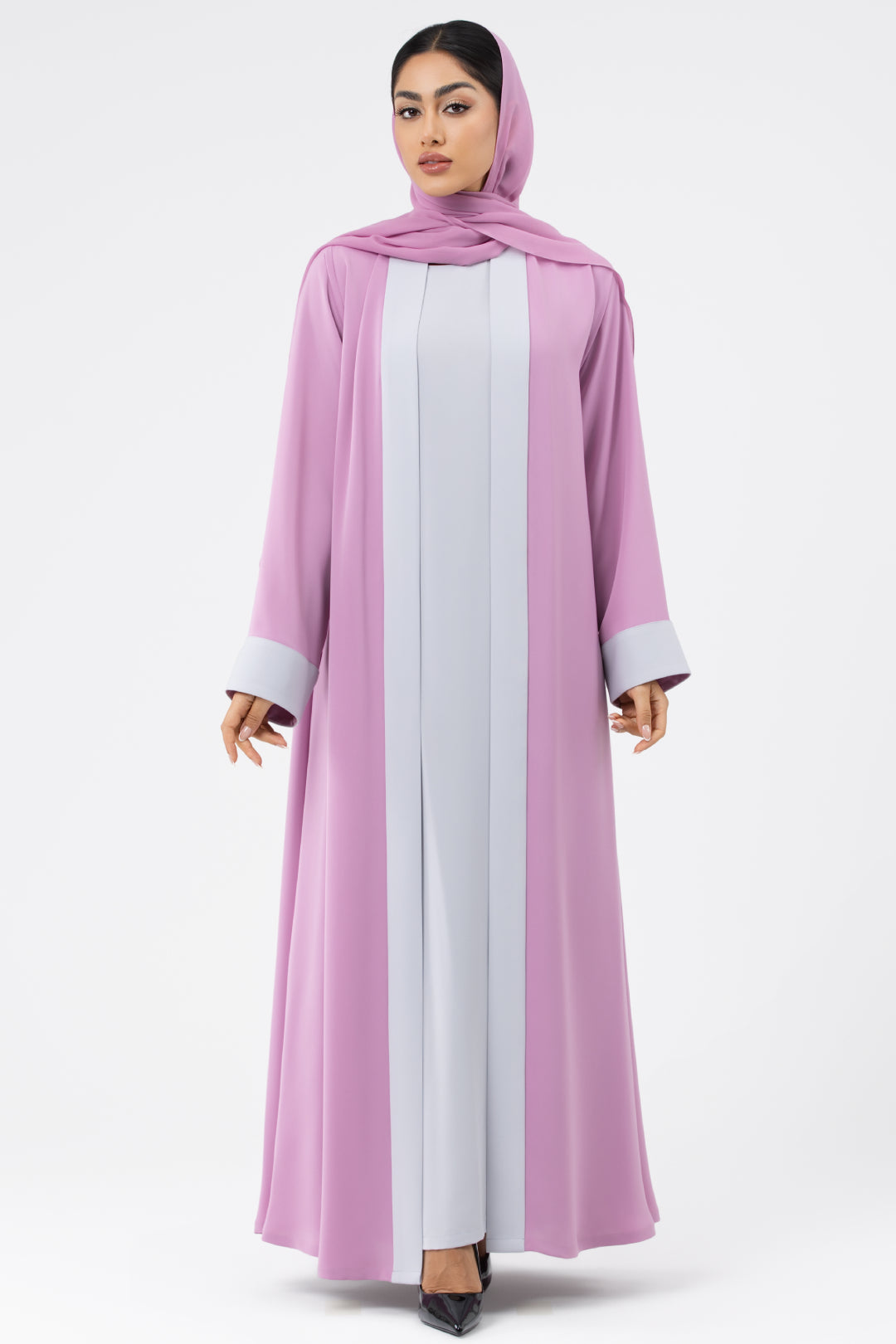 Two-toned Pink Colored Abaya