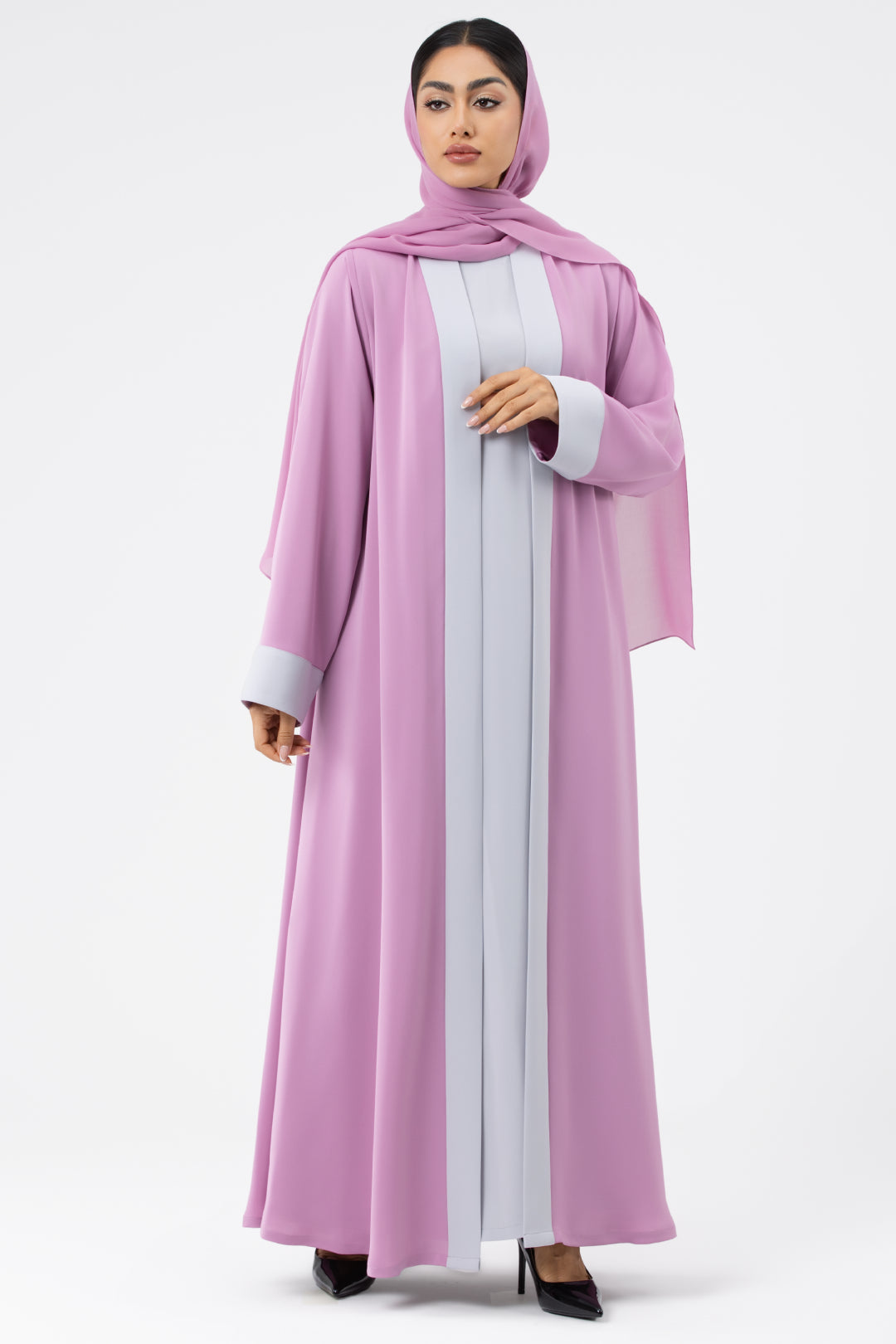 Two-toned Pink Colored Abaya
