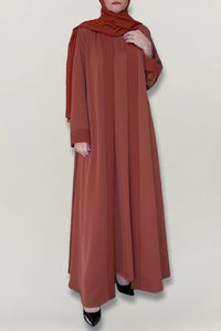 Modest Rust Brown Colored Abaya