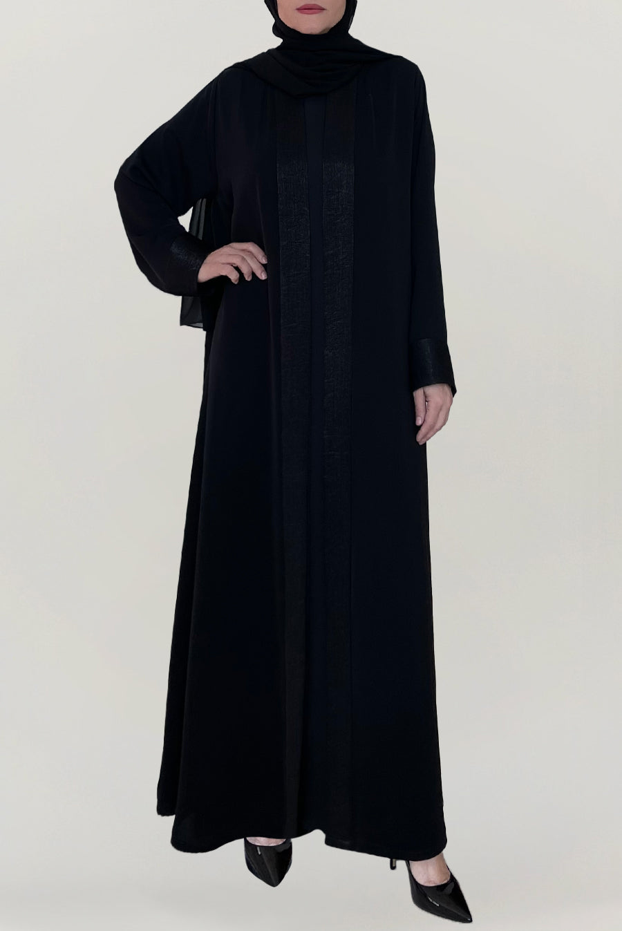 Classy Embellished Black Abaya