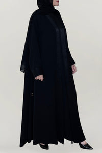 Classy Embellished Black Abaya