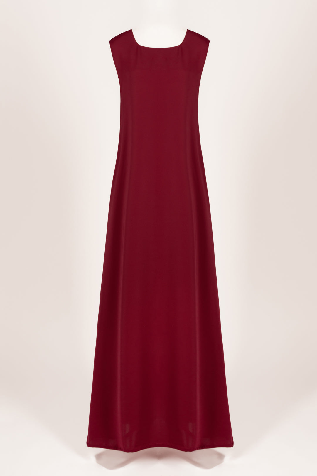 Maroon red under abaya dress