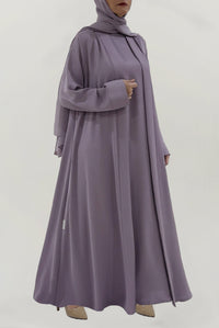 Modest Light Purple Colored Abaya