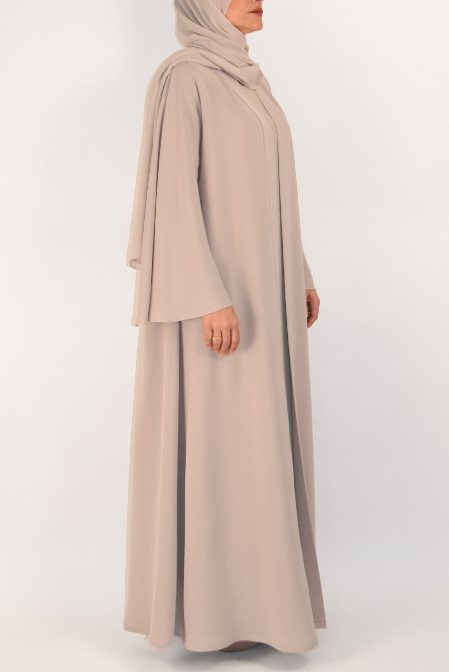Classy Pearl Pink Colored Abaya