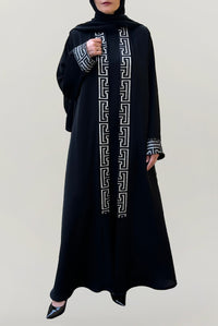 Luxury Detailed Black Abaya