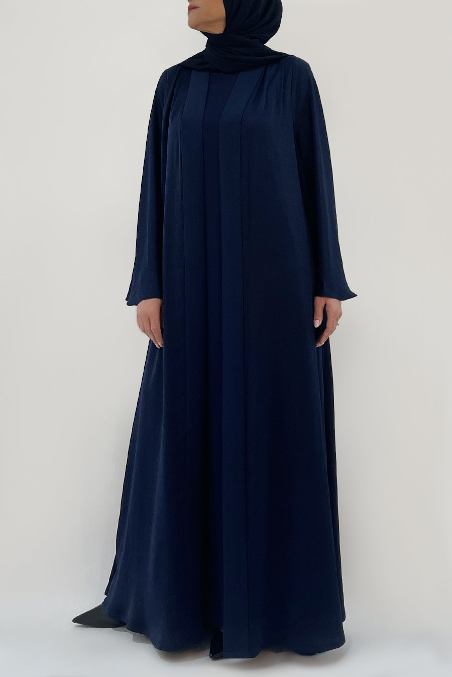 navy blue abaya - thowby - top branded abayas in dubai