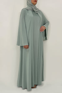 Light Green Abaya - thowby - elegant abaya dubai