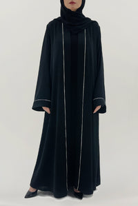 Beautiful Embellished Black Abaya