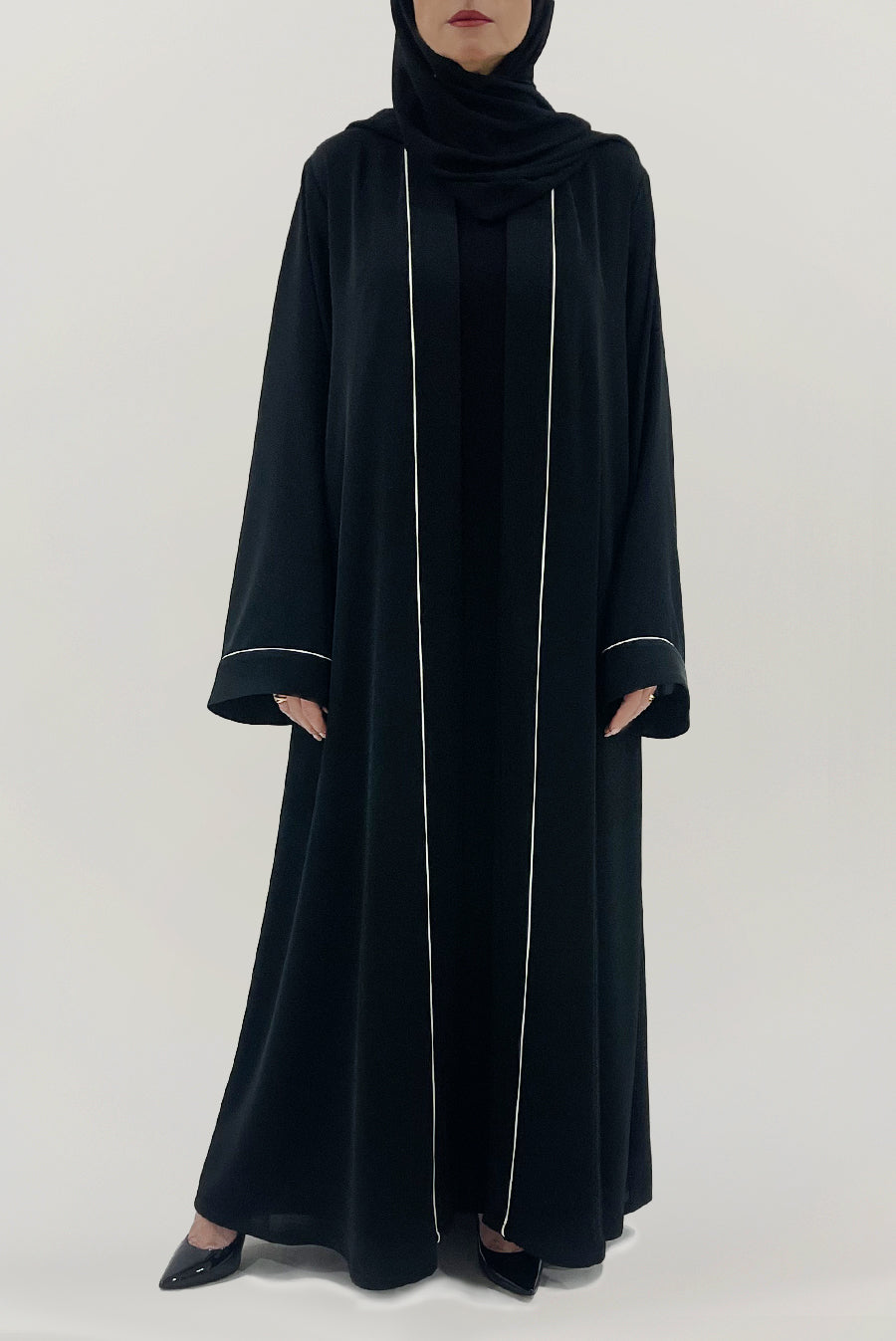 Beautiful Embellished Black Abaya