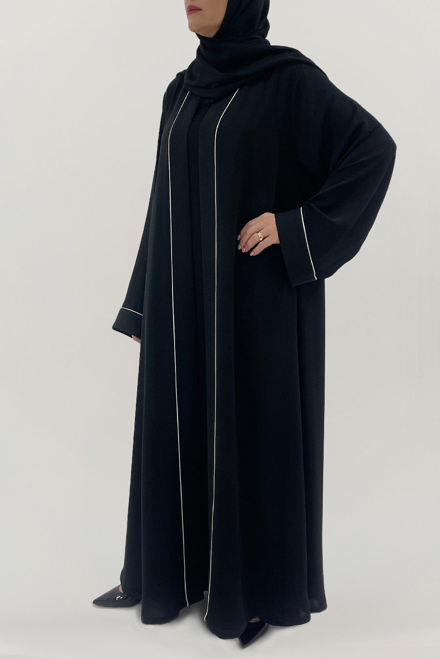 Beautiful Embellished Black Abaya