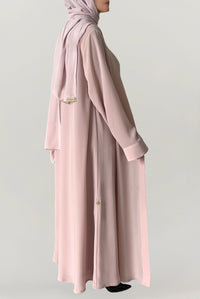 Cheerful Light Pink Colored Abaya