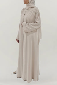 Elegant Off-White Colored Abaya