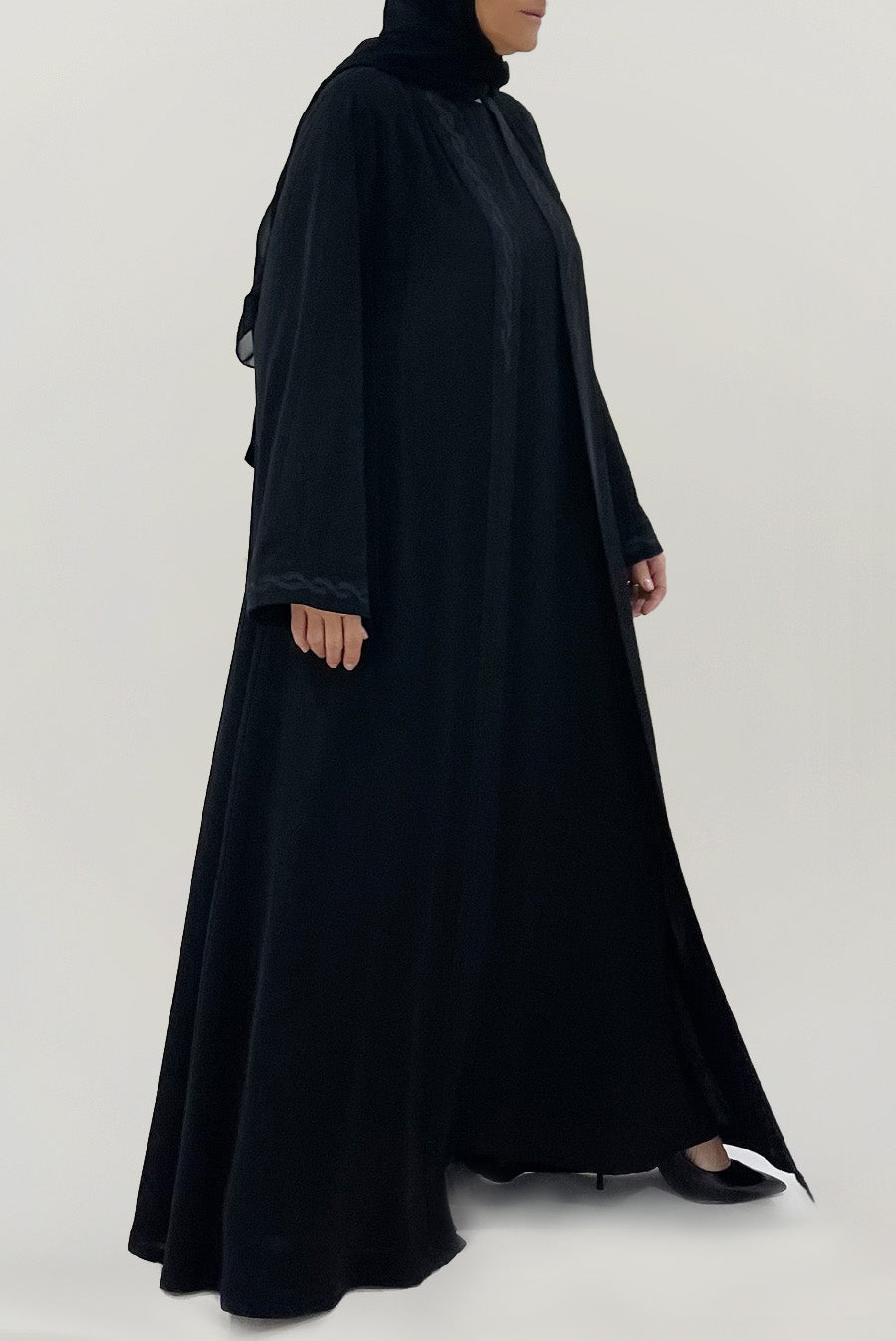 Premium Embellished Black Abaya