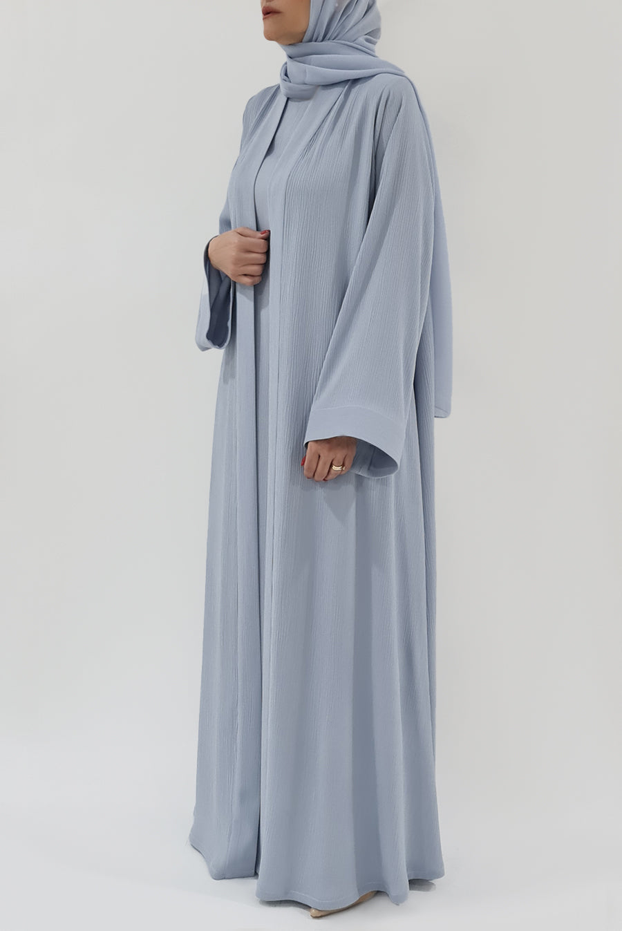 baby grey abaya - thowby - best dubai abayas near me