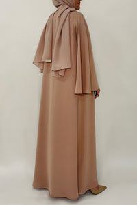 Modest Plain Peach Colored Abaya
