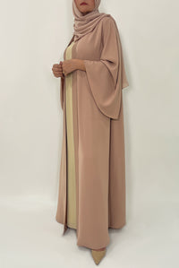 Modest Plain Peach Colored Abaya