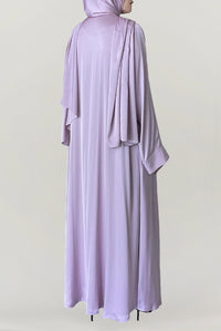 Timeless Lavender Silk Abaya
