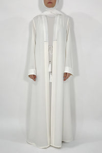 Premium Plain White Abaya