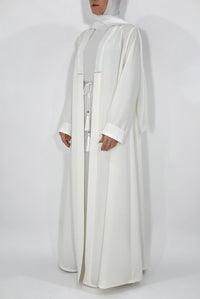 Premium Plain White Abaya