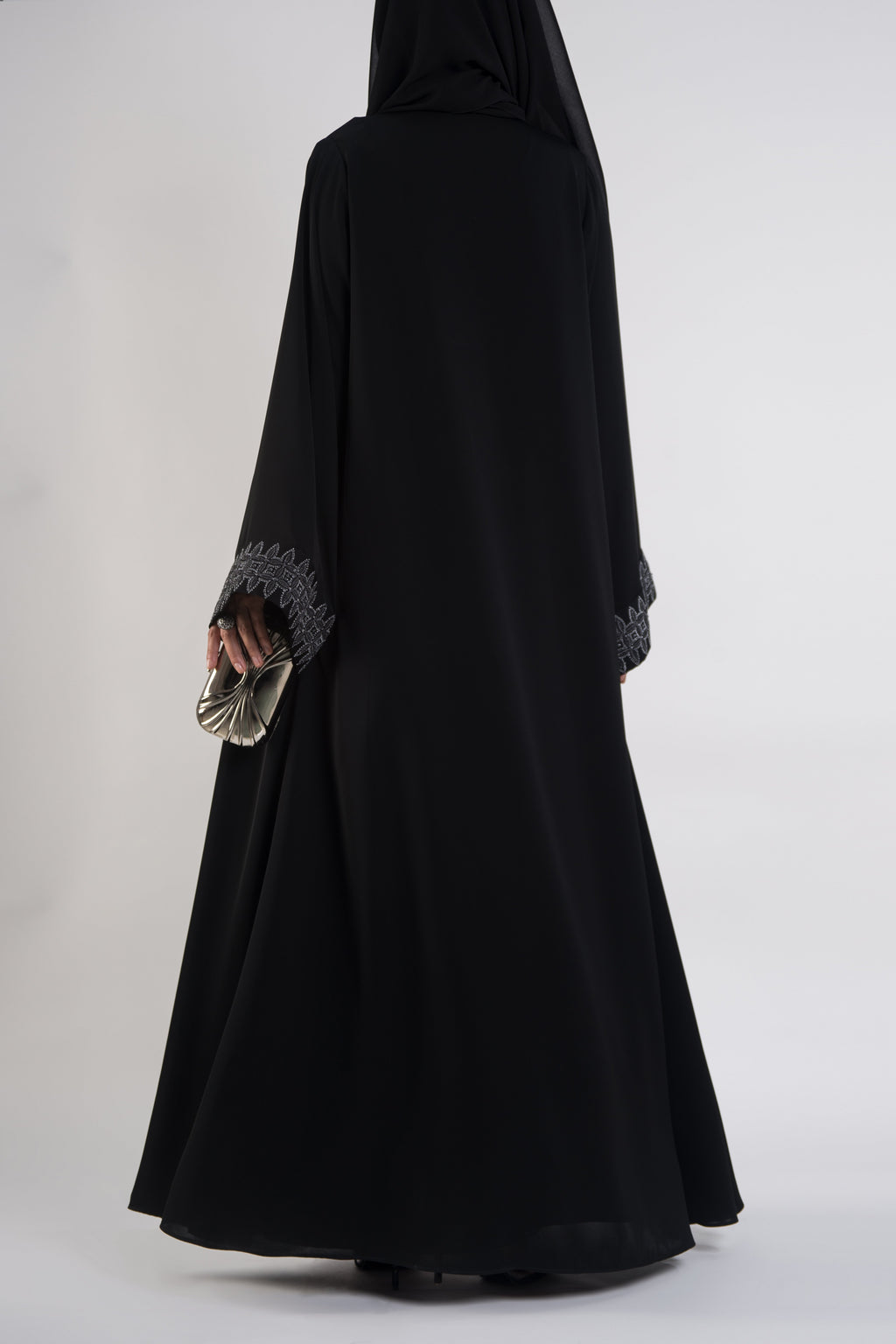 Black sequins abaya - thowby - dubai online abaya shops