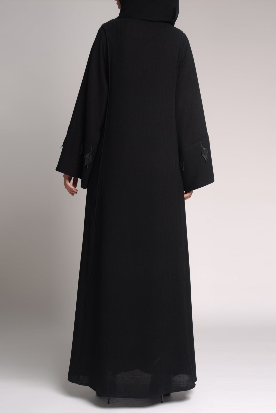 Elegant Embroidered Black Abaya