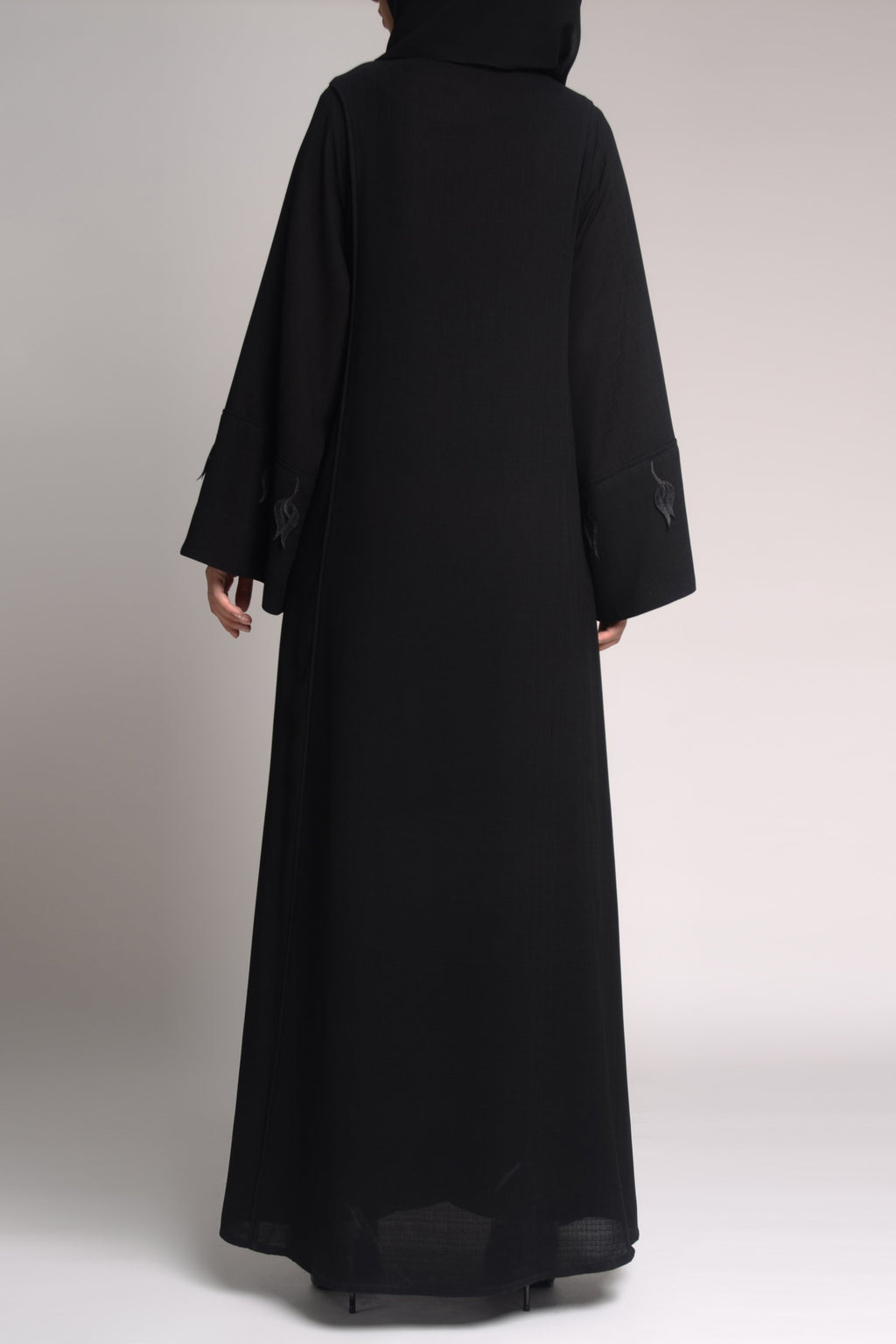luxury branded black abayas - thowby - designer dubai abayas