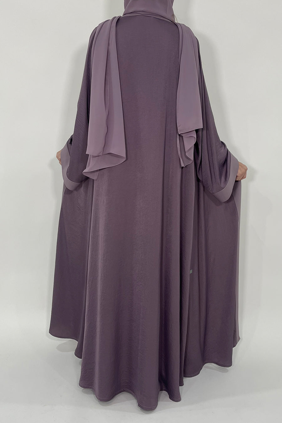 Cheerful Lilac Purple Evening Abaya