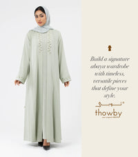 Linen abaya from thowby's signature wardrobe collection