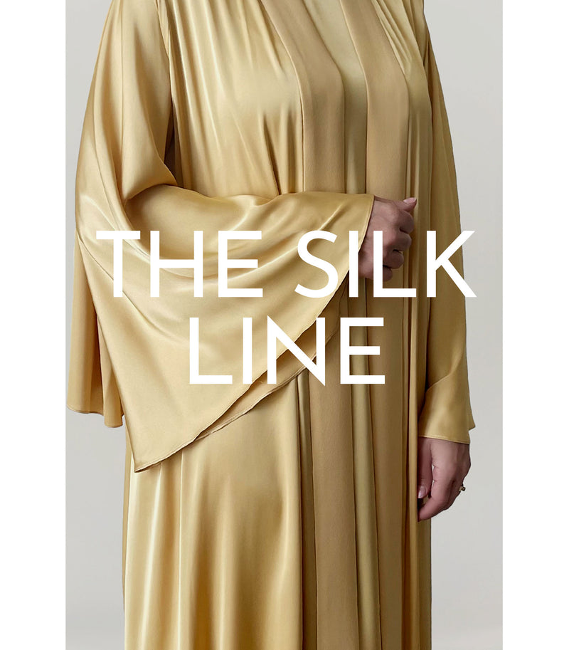 golden Silk abaya range by thowby