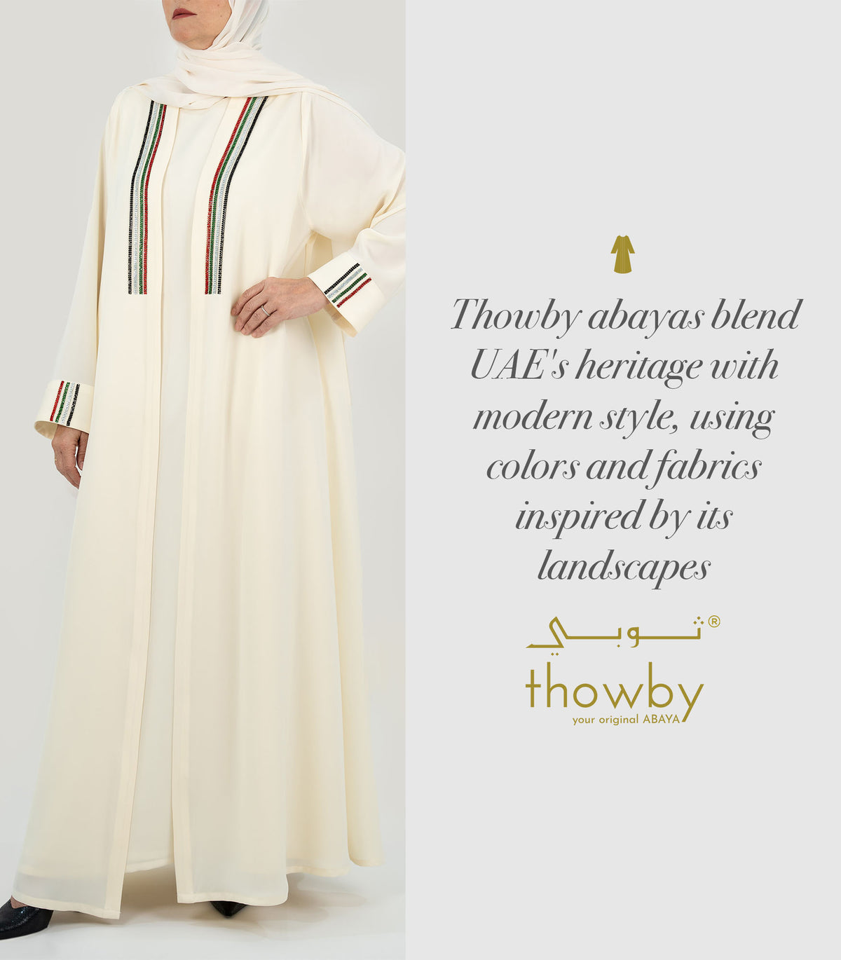 Celebrating UAE’s Landscape Through thowby Abayas