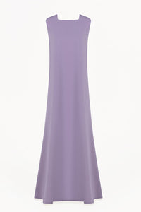 Soft mauve under-abaya dress