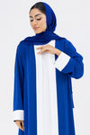 Two-toned Royal Blue Colored Abaya